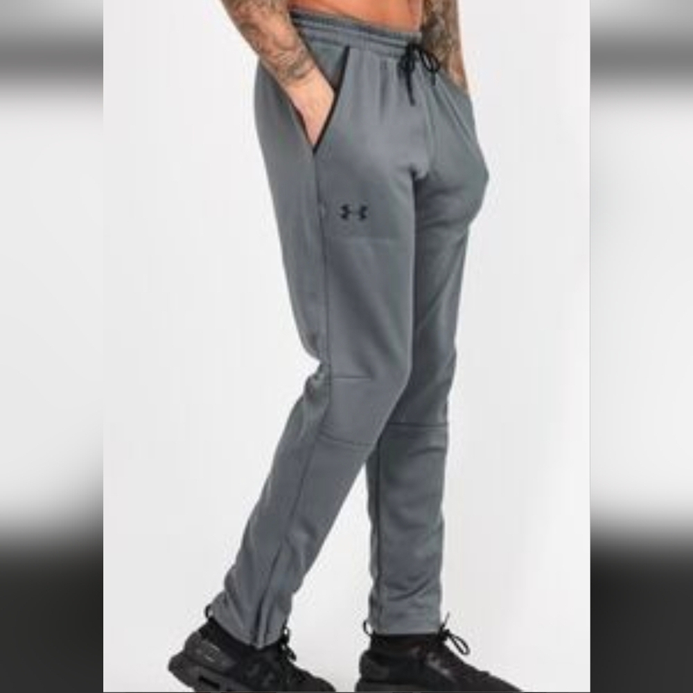 Under Armour Men's Charcoal Joggers, Zipper Ankle Size XL New With Tags - Picture 3 of 12